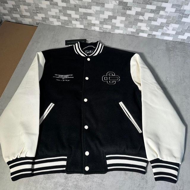 The Couture Club Men's Bomber Jacket - White/Black - M on Productcaster.