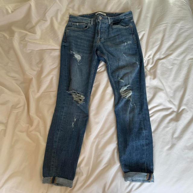 Zara Men's Jeans - Blue - L on Productcaster.