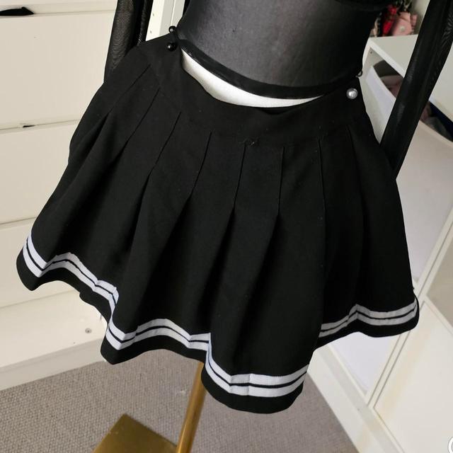 Women's Skirt - Black/White - S on Productcaster.