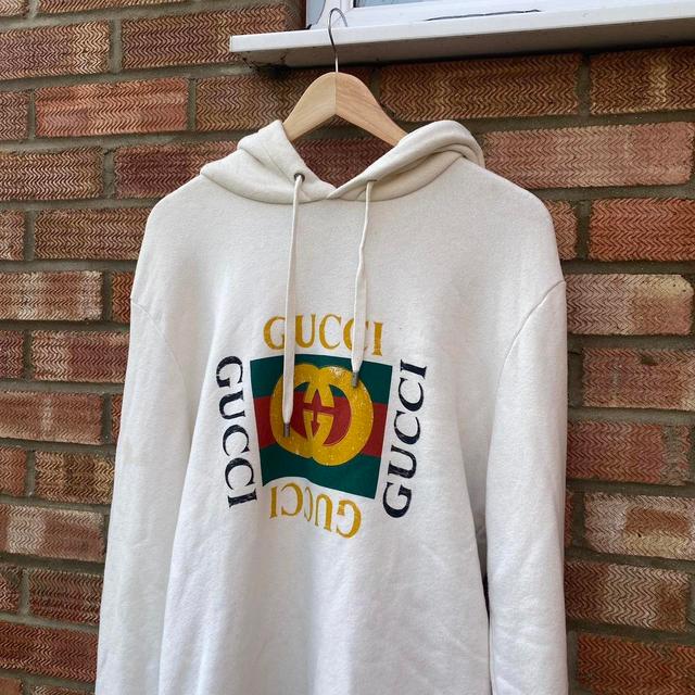 Gucci Men's Hoodie - Cream - L on Productcaster.