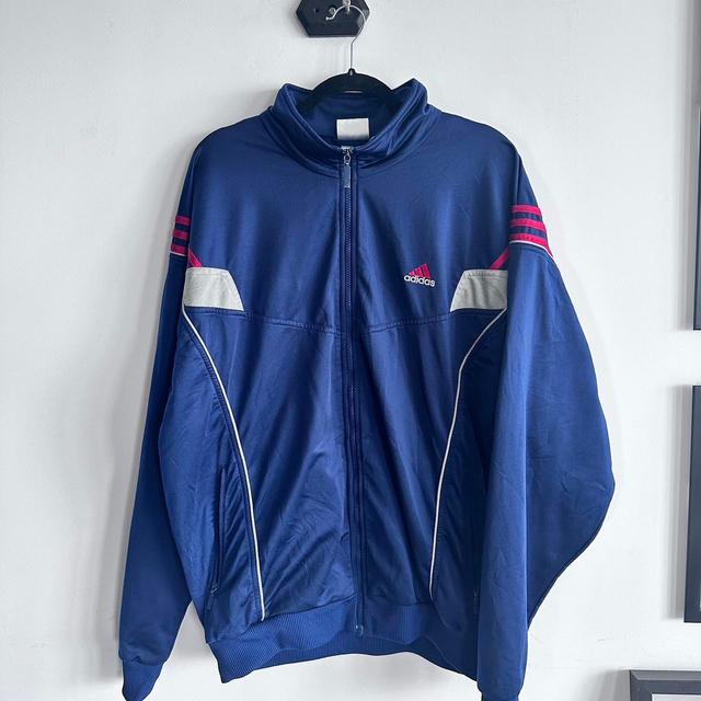 Adidas Men's Sweatshirt - Navy - L on Productcaster.