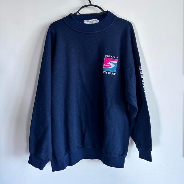 Men's Sweatshirt - Navy - L on Productcaster.