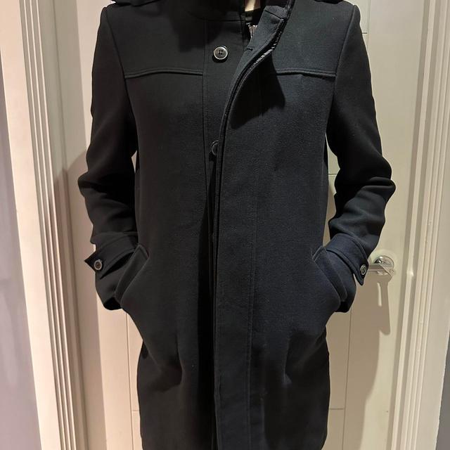 Zara Women's Overcoat - Black - L on Productcaster.