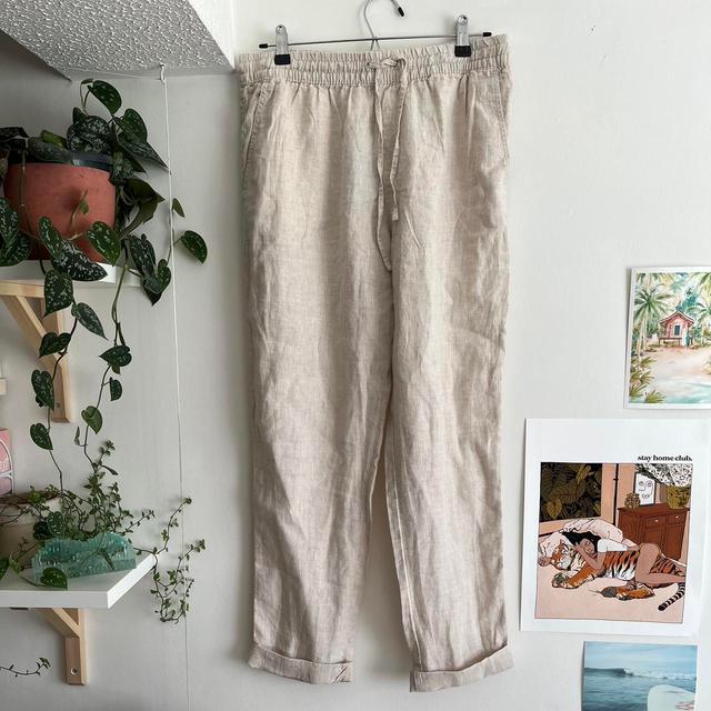 H&M Women's Trousers - Cream - M on Productcaster.