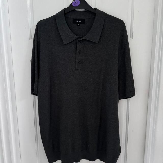 Next Men's Polo shirt - Grey/Black - M on Productcaster.