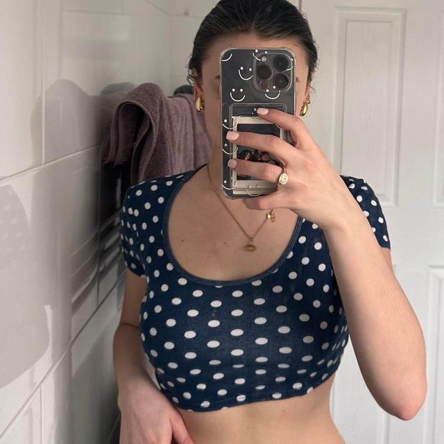 Topshop Women's Crop top - Navy - 4 on Productcaster.