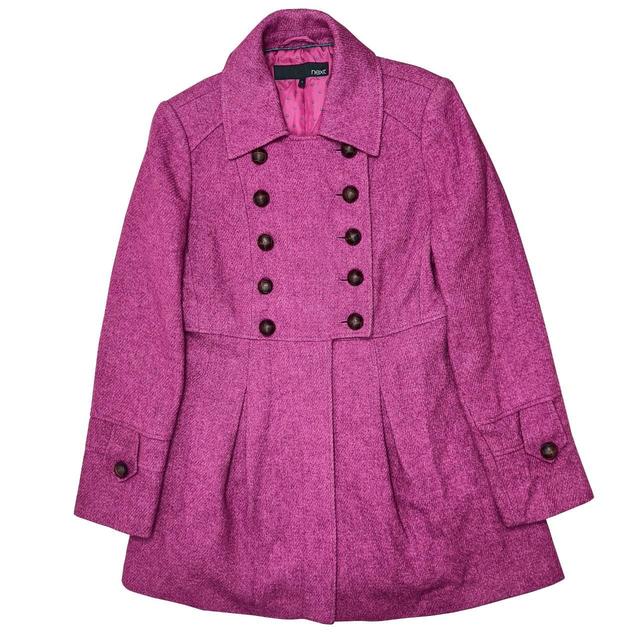 Next Women's Tweed Coat - Pink - UK 10 on Productcaster.