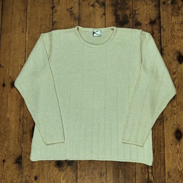 Vintage Women's Jumper - Cream - 14 on Productcaster.