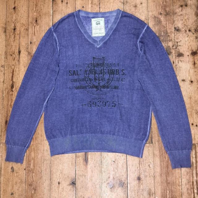 Vintage Men's Jumper - Purple - L on Productcaster.