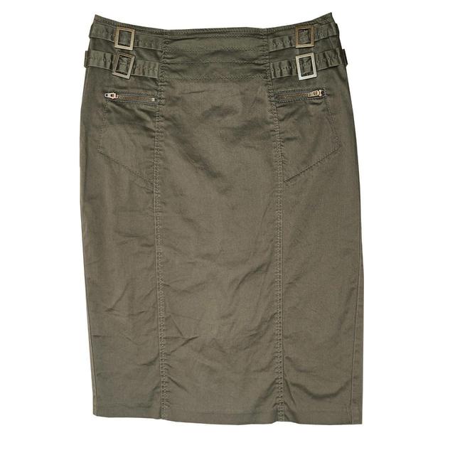 Marks & Spencer Women's Skirt - Khaki - UK 10 on Productcaster.