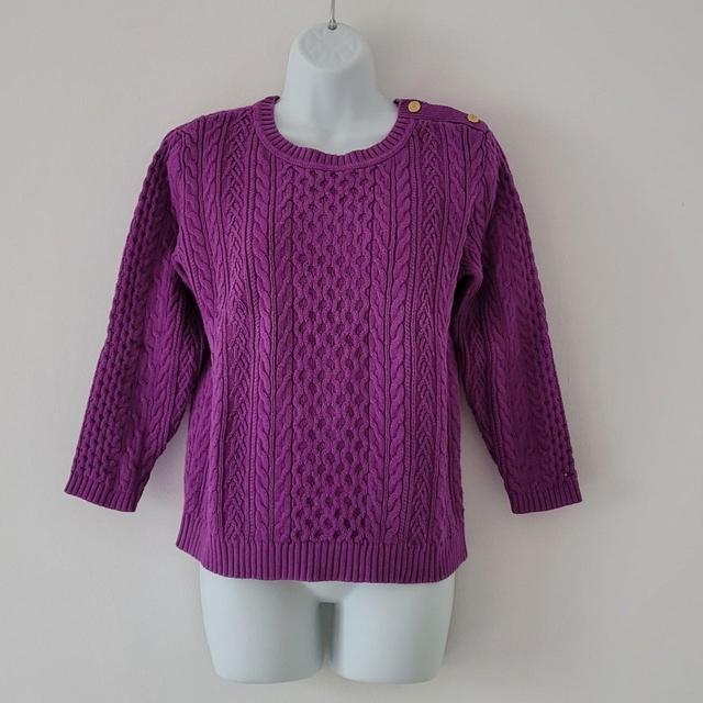 Tommy Hilfiger Women's Jumper - Purple - M on Productcaster.