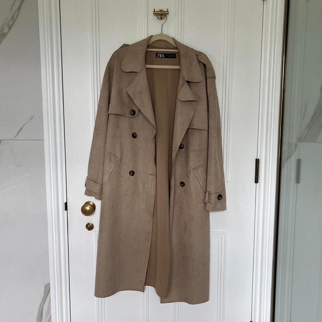 Zara Women's Jacket - Tan/Cream - S on Productcaster.