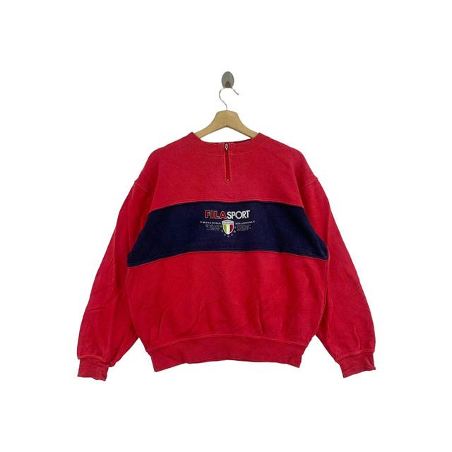 Fila Women's Sweatshirt - Red - XL on Productcaster.