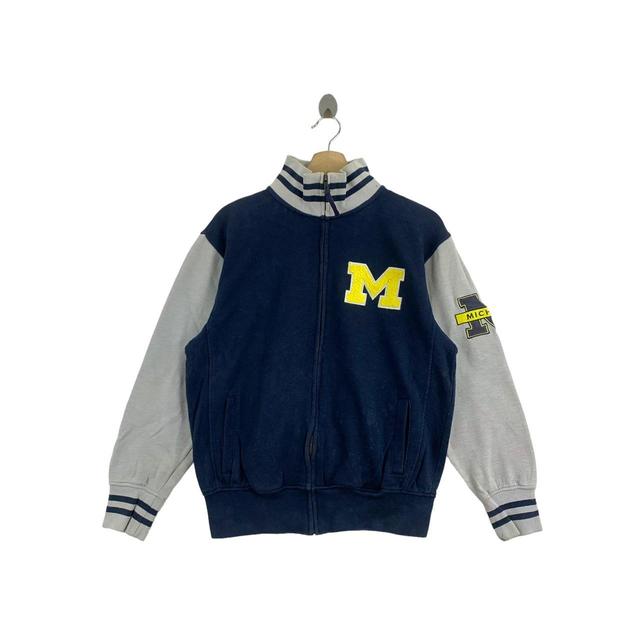 Vintage Women's Varsity Jacket - Navy - S on Productcaster.