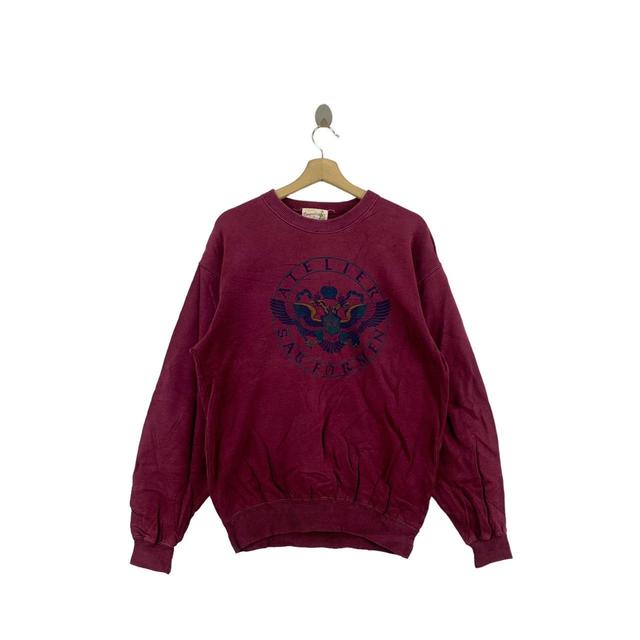 Atelier Paulin Men's Sweatshirt - Burgundy - L on Productcaster.