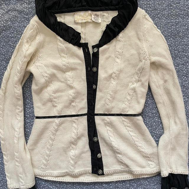 Women's Cardigan - Cream/White - 8 on Productcaster.