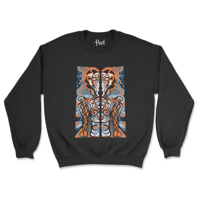 Designer Men's Sweatshirt - Black - L on Productcaster.