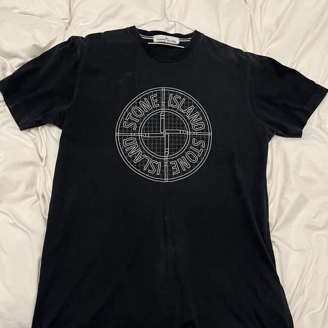 Stone Island Men's T-shirt - Black - L on Productcaster.