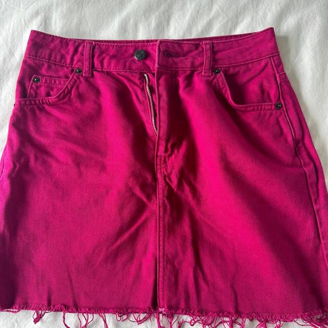 Topshop Women's Mini Skirt - Purple/Pink - UK 8 on Productcaster.