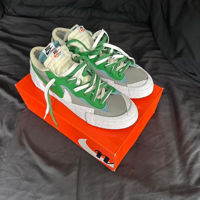 Nike Men's Trainers - Green/White - UK 12 on Productcaster.