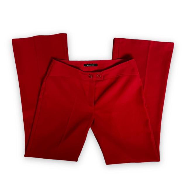 Deadstock Women's Trousers - Red/Burgundy - UK 12 on Productcaster.