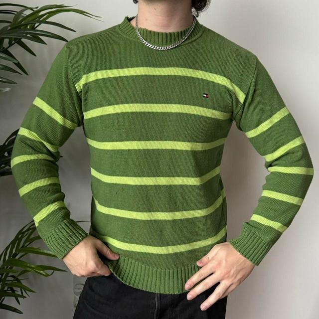 Tommy Hilfiger Men's Jumper - Green - L on Productcaster.