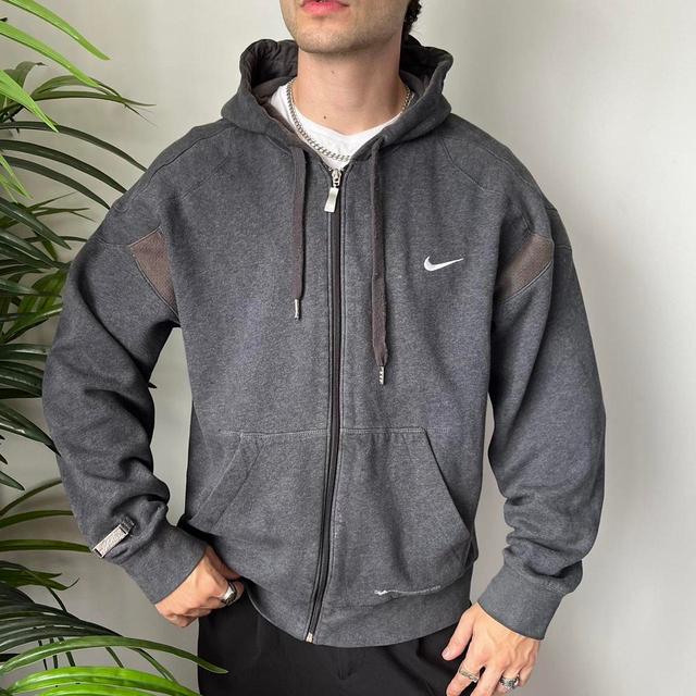 Nike Men's Hoodie - Grey - L on Productcaster.