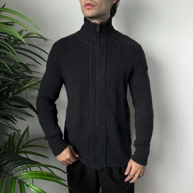 Hugo Boss Men's Cardigan - Black/Navy - M on Productcaster.