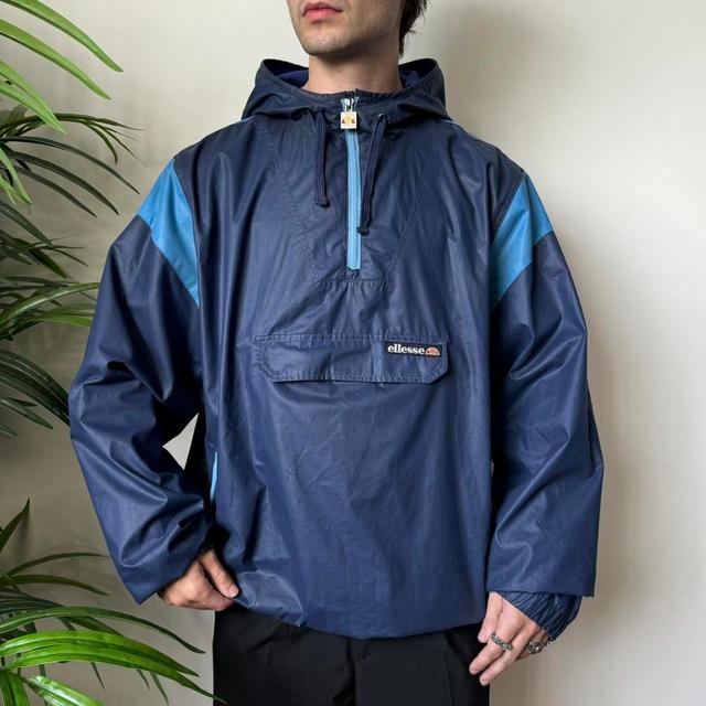 Ellesse Men's Windbreaker Jacket - Blue/Navy - XXL on Productcaster.