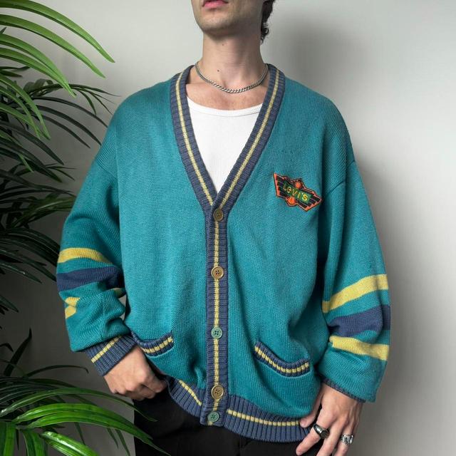 Levi's Men's Cardigan - Multi/Blue - XL on Productcaster.