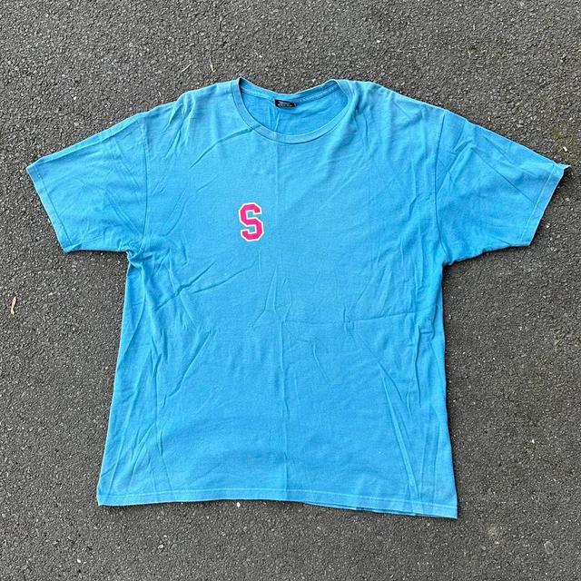 Stüssy Men's T-shirt - Blue - XL on Productcaster.