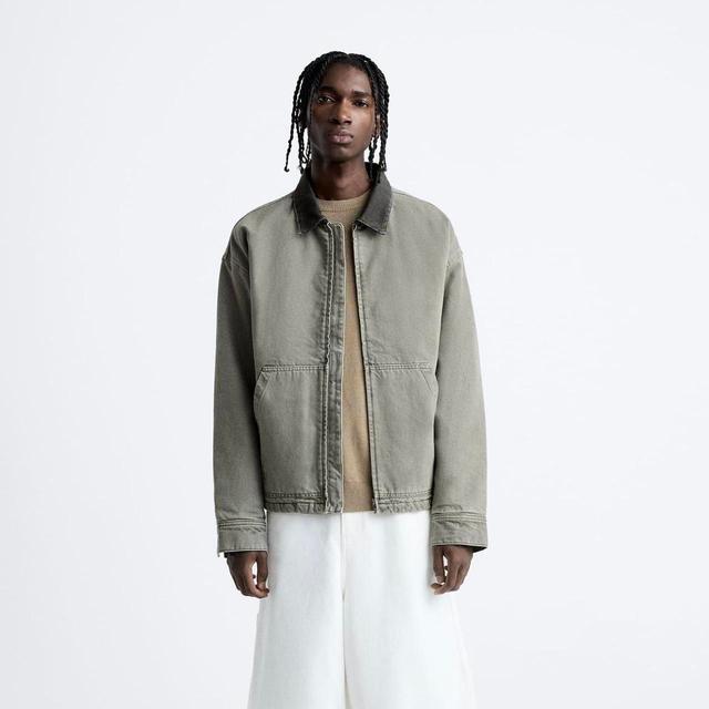 Zara Men's Jacket - Grey - S on Productcaster.