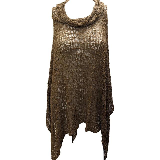 Handmade Women's Cardigan - Brown - One size on Productcaster.