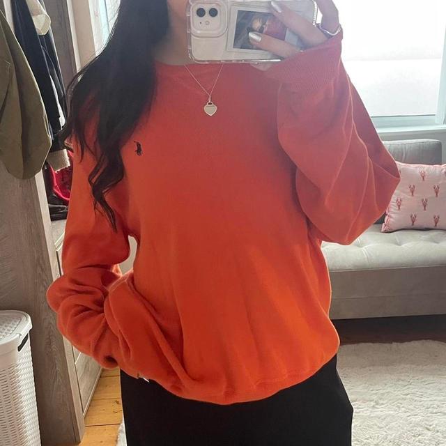 Ralph Lauren Women's Jumper - Orange - XL on Productcaster.