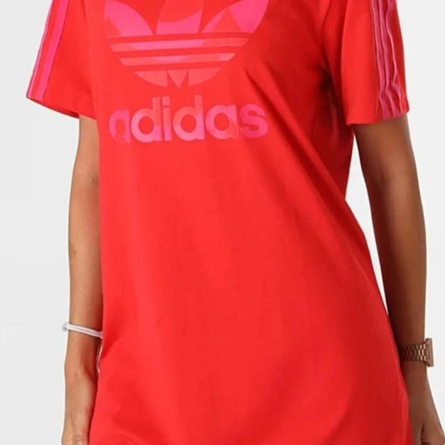 Adidas Women's Shirt Dress - Red - 10 on Productcaster.