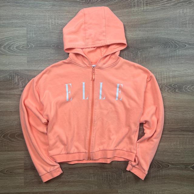 ELLE Women's Hoodie - Orange/Pink - S on Productcaster.