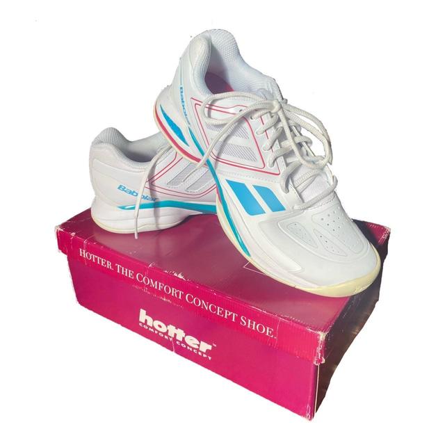 Babolat Women's Trainers - White/Blue - UK 7 on Productcaster.