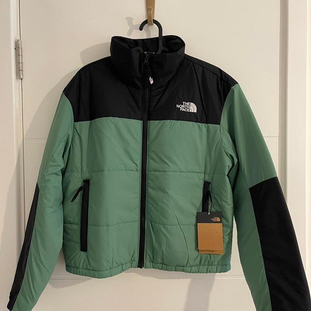 The North Face Women's Puffer Jacket - Black/Green - M on Productcaster.