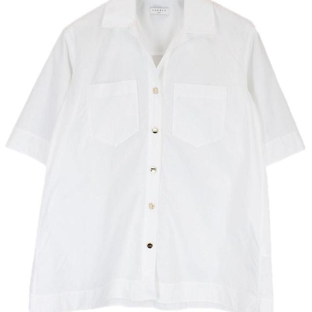 Sandro Women's Shirt - White - M on Productcaster.