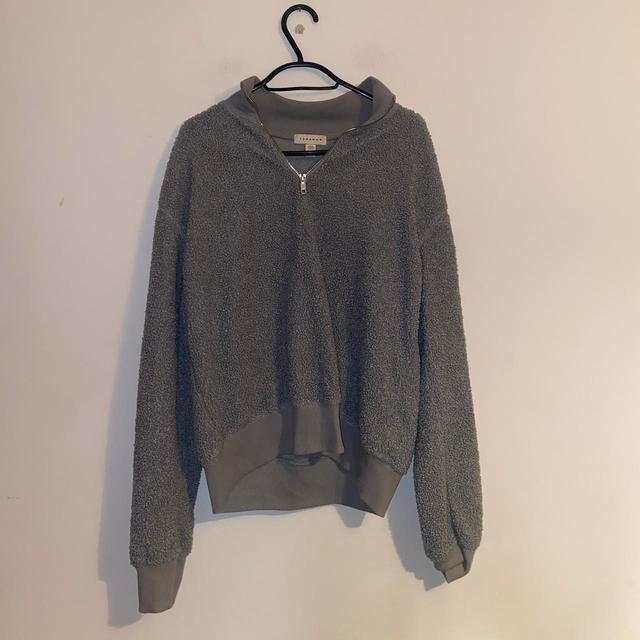 Topshop Women's Sweatshirt - Grey - 8 on Productcaster.