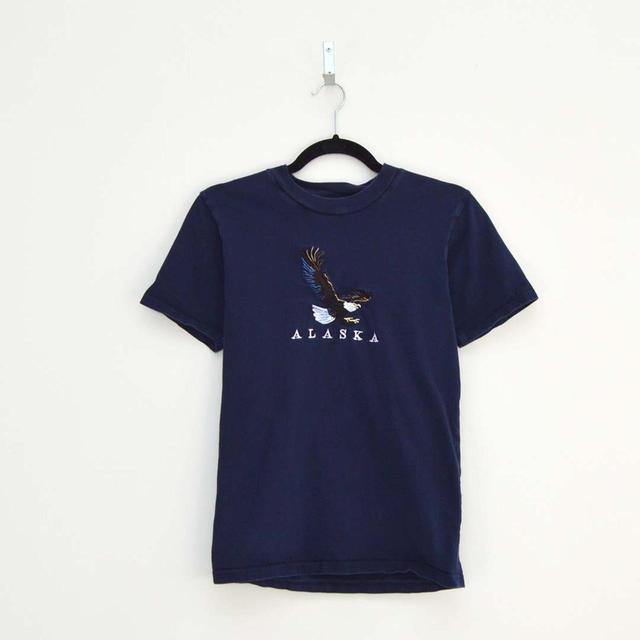 Vintage Women's T-shirt - Navy/Blue - S on Productcaster.