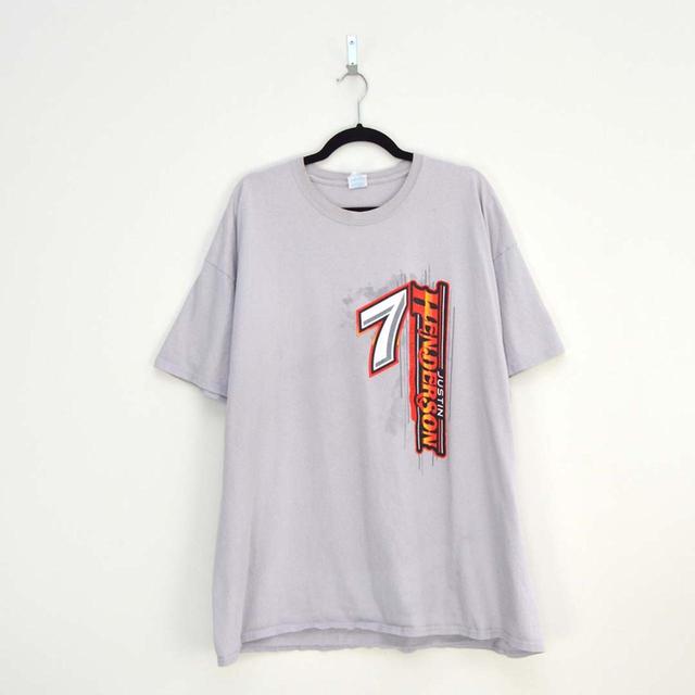 Vintage Men's T-shirt - Grey/Multi - 3XL on Productcaster.