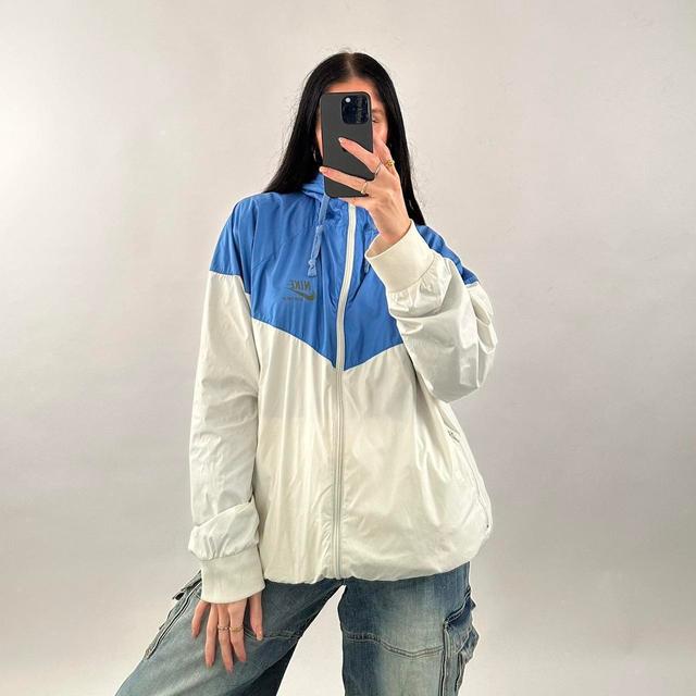 Nike Women's Jacket - Blue/White - XL on Productcaster.