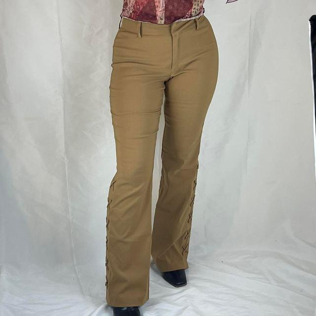 Vintage Women's Trousers - Tan - S on Productcaster.