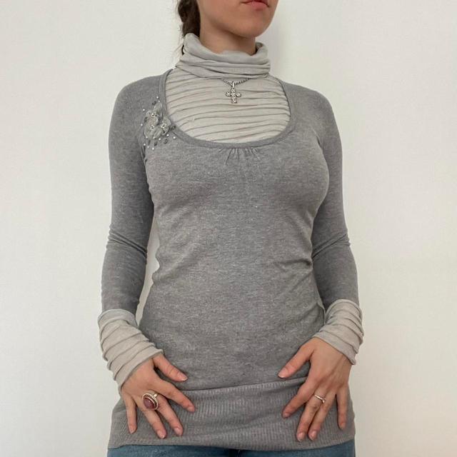 Vintage Women's Jumper - Grey - S on Productcaster.