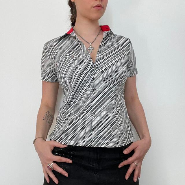 Vintage Women's Shirt - Black/Grey - S on Productcaster.