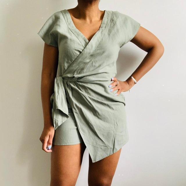 Zara Women's Playsuit - Khaki/Green - S on Productcaster.