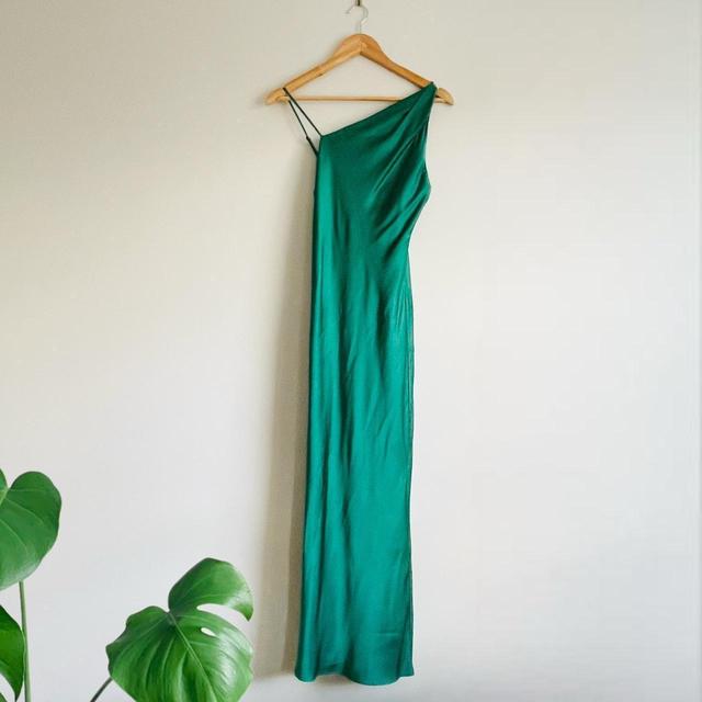 Zara Women's Slip Dress - Green - S on Productcaster.