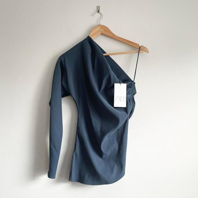 Zara Women's Top - Blue/Navy - S on Productcaster.