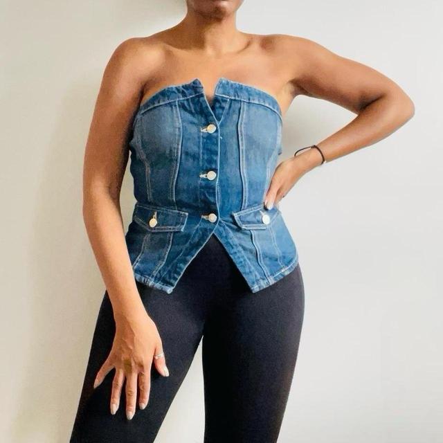 Zara Women's Corset - Blue/Navy - S on Productcaster.